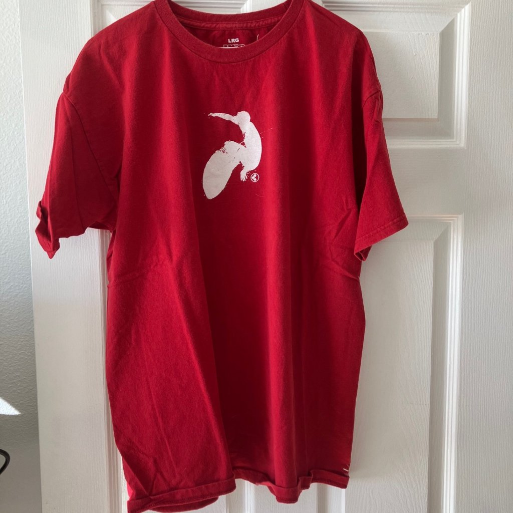 Huntington Surf And Sport Red  White Surfing TeeShirt